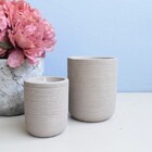 Vela Com Castiçal De Cimento Fendi Grande | Formosinha